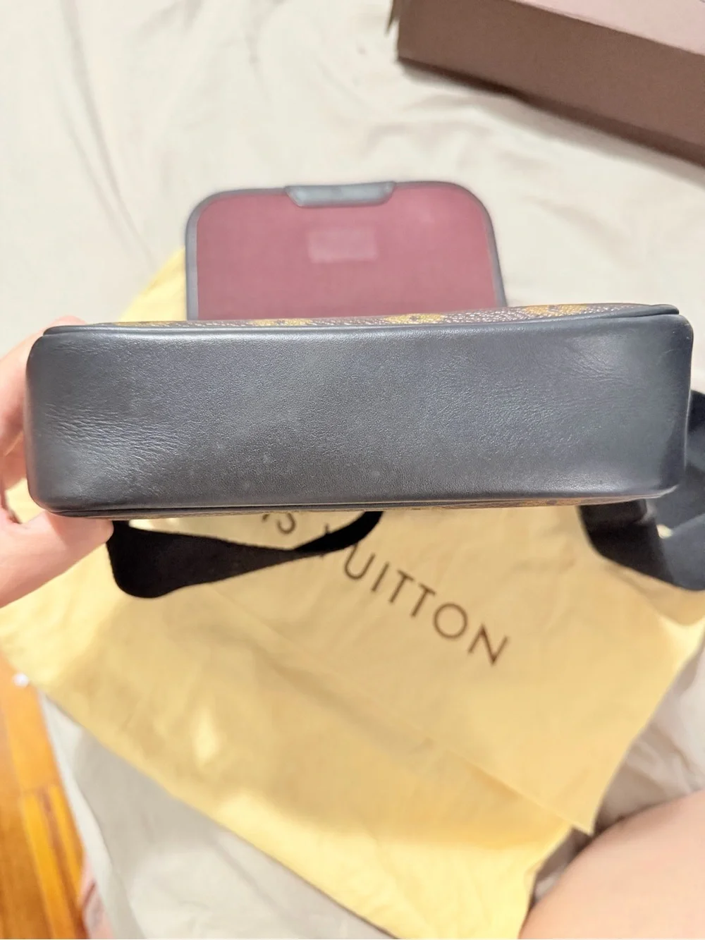 Louis Vuitton Bass Messenger Bag Macassar Monogram Canvas PM